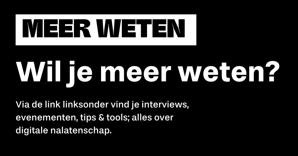 Meer weten